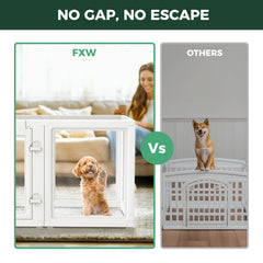 FXW AuraSpace divider panel demonstrating two-room setup for separate play zones