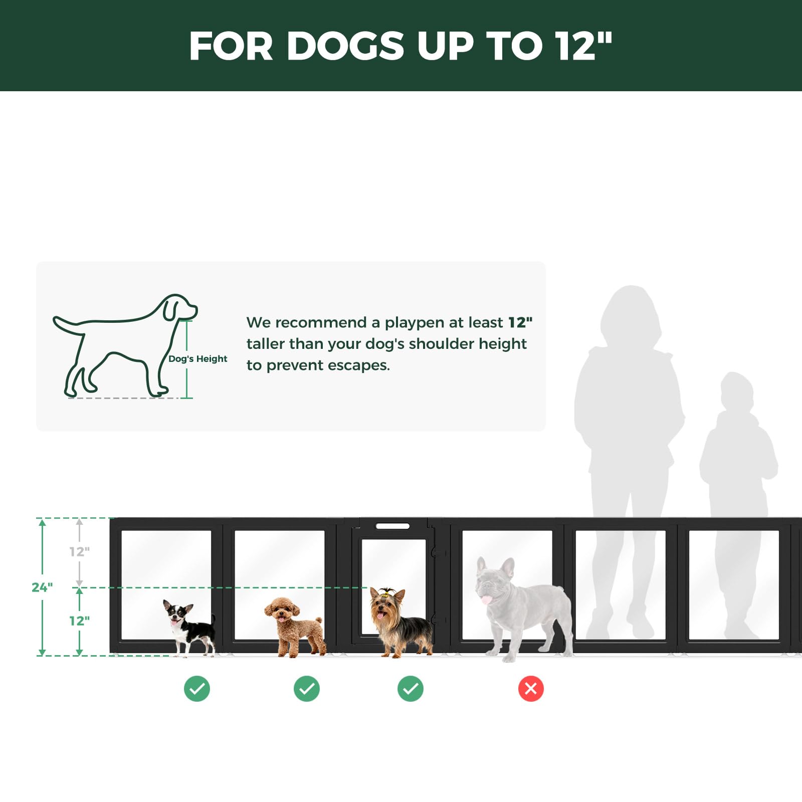 FXW AuraSpace dog-view-inside allows monitoring during safe, calm sessions.