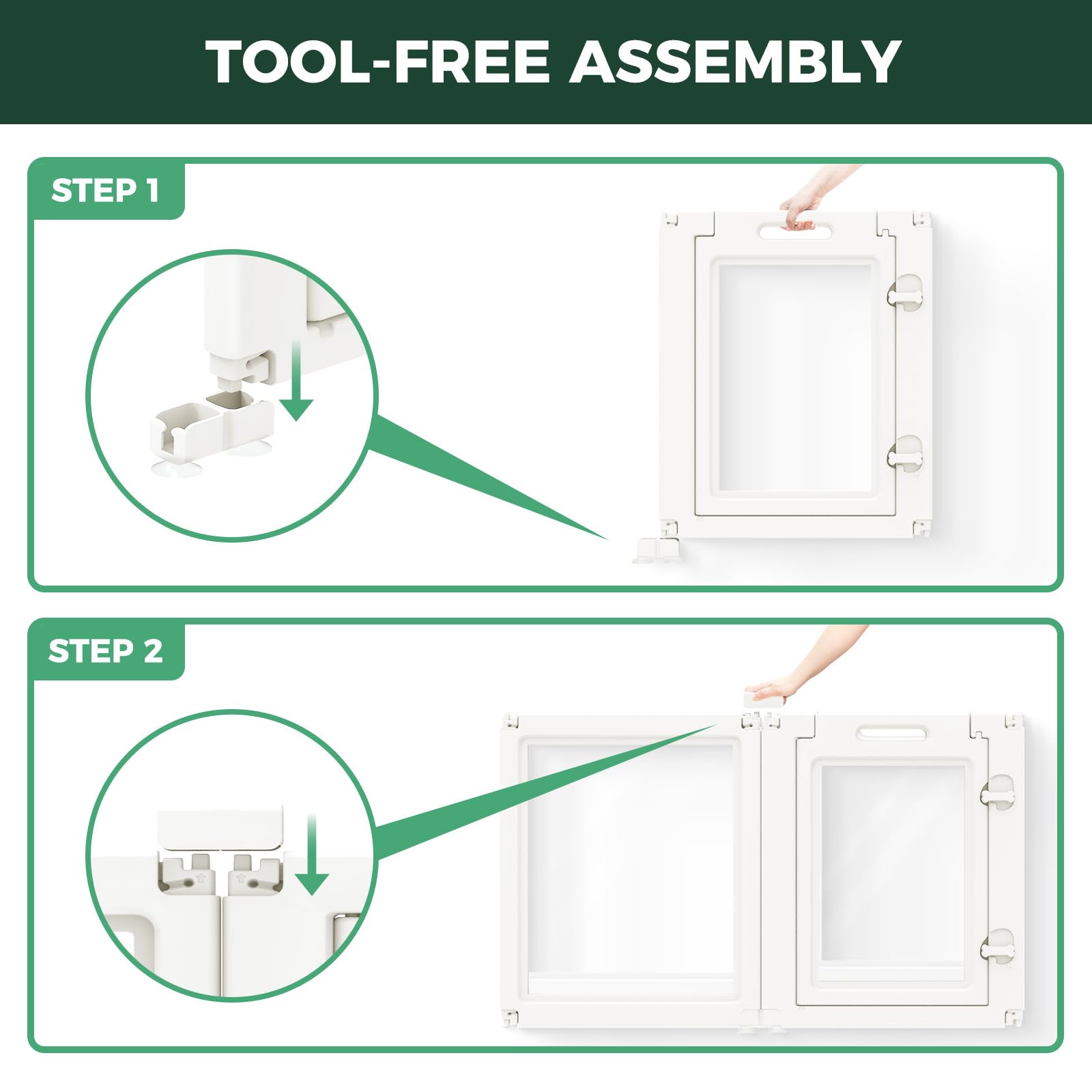 FXW AuraSpace transparent panels provide a clear view to ease anxiety during play.