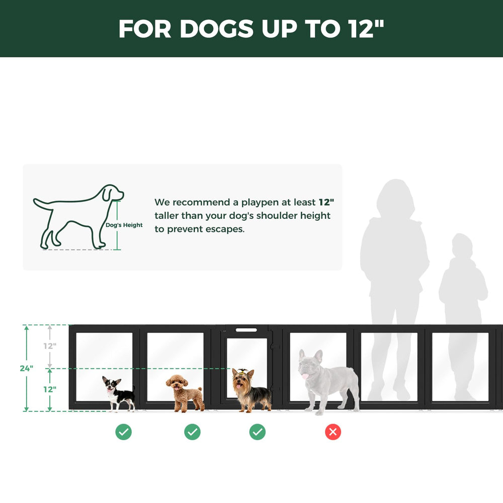 FXW AuraSpace use-case image showing two-dog play area containment