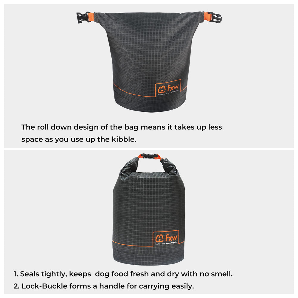 FXW dog food travel bag materials are easy to clean and durable.