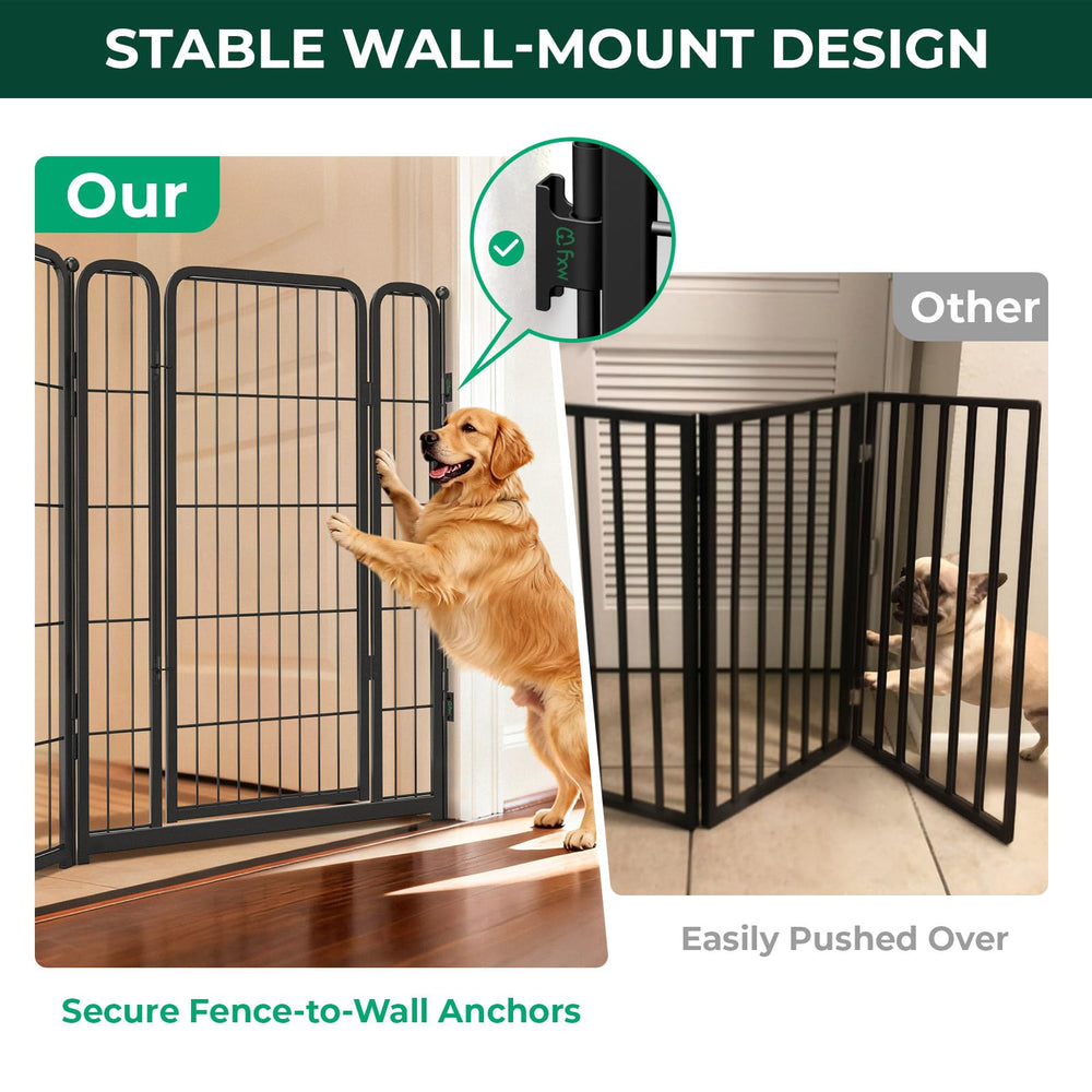 FXW Dog Gate 40-inch height provides clear containment for medium and large dogs