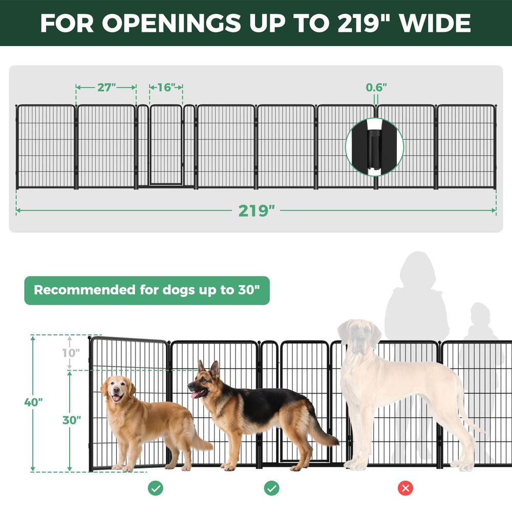 FXW Dog Gate black metal finish blends with decor while keeping pets contained