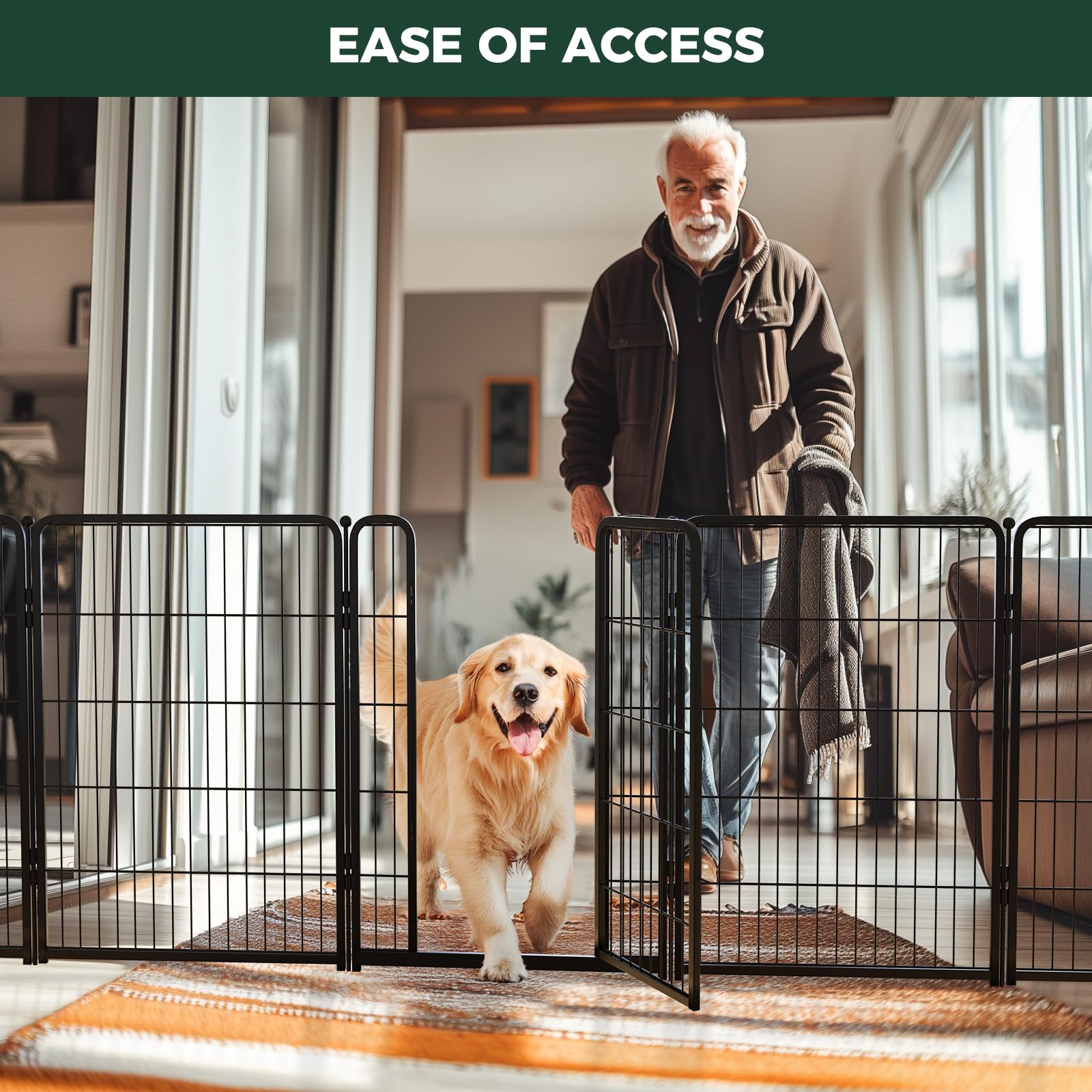 FXW Dog Gate fence-to-wall anchors ensure secure installation in homes