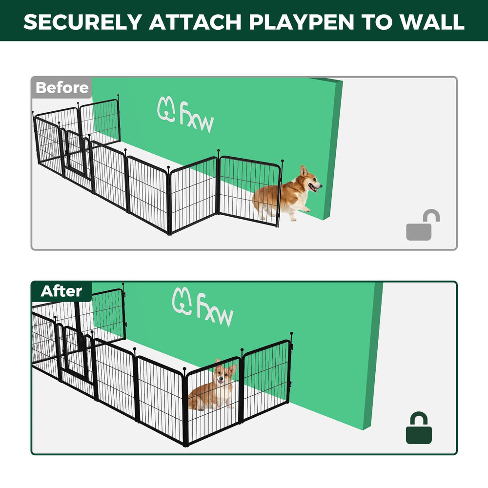 FXW Fence-to-Wall Anchor aligned with FXW wall and fence for seamless fit.