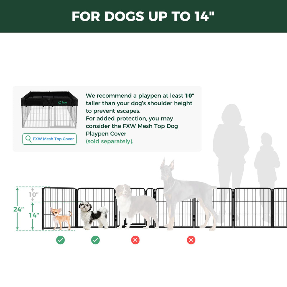 FXW Homeplus Unleashed dog-in-pen demonstrates safe indoor containment