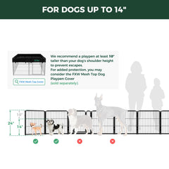 FXW Homeplus Unleashed dog-in-pen demonstrates safe indoor containment