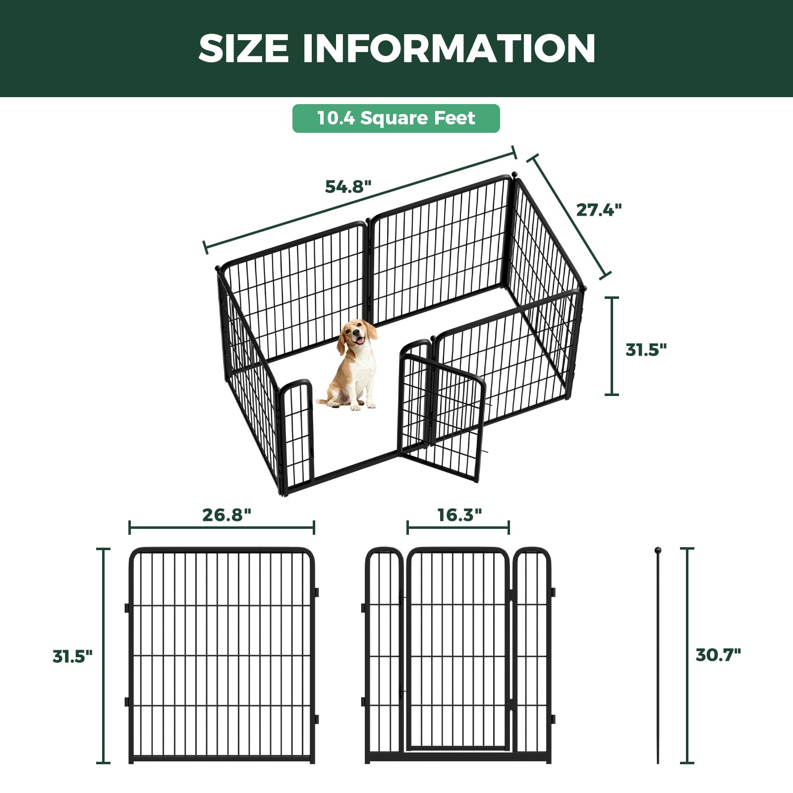 FXW Homeplus Unleashed portable dog pen-mat arrangement for flexible room placement