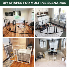 FXW Homeplus Unleashed six-panels assembly shows expandable design for growing dogs