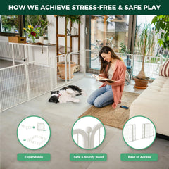 FXW Homeplus Unleashed threshold-free gate enables easy entry and quick cleaning.