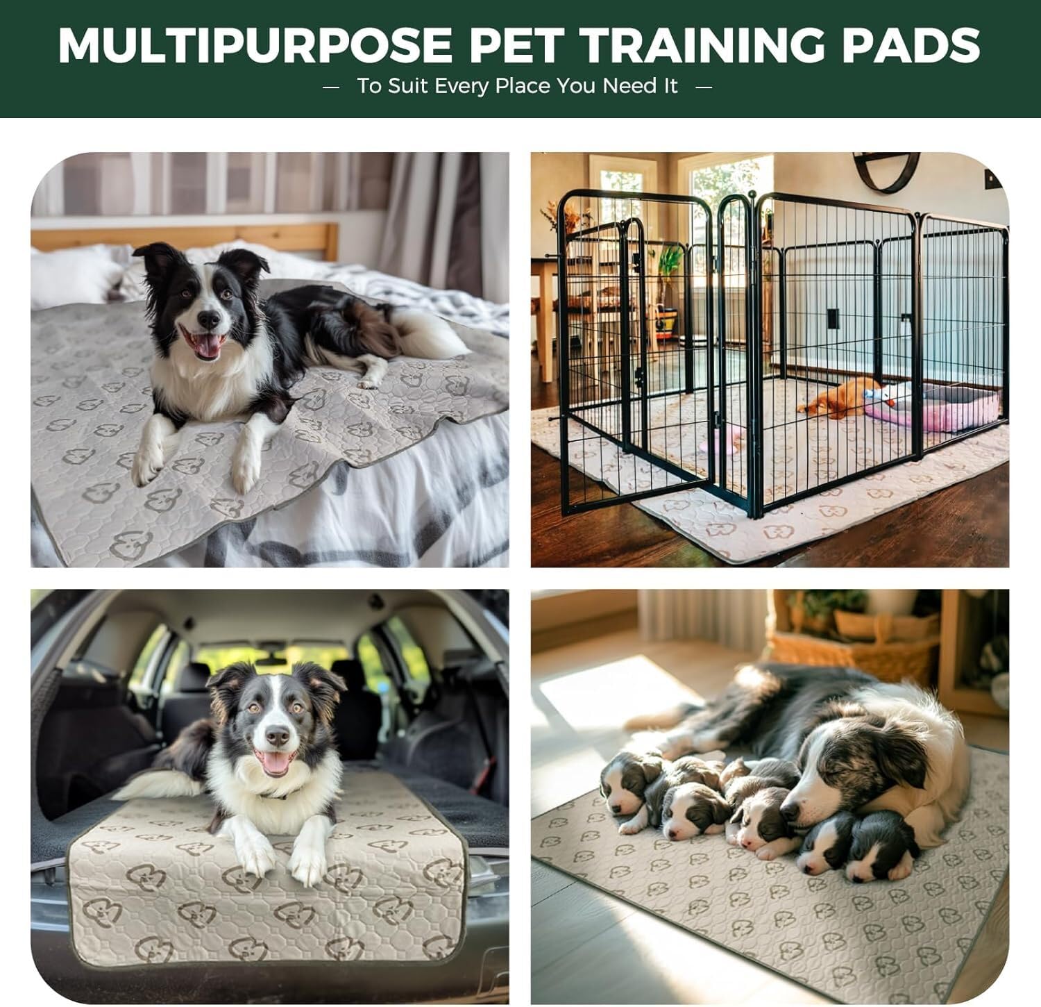 FXW khaki soft polyester pad image conveys comfortable feel for pets.