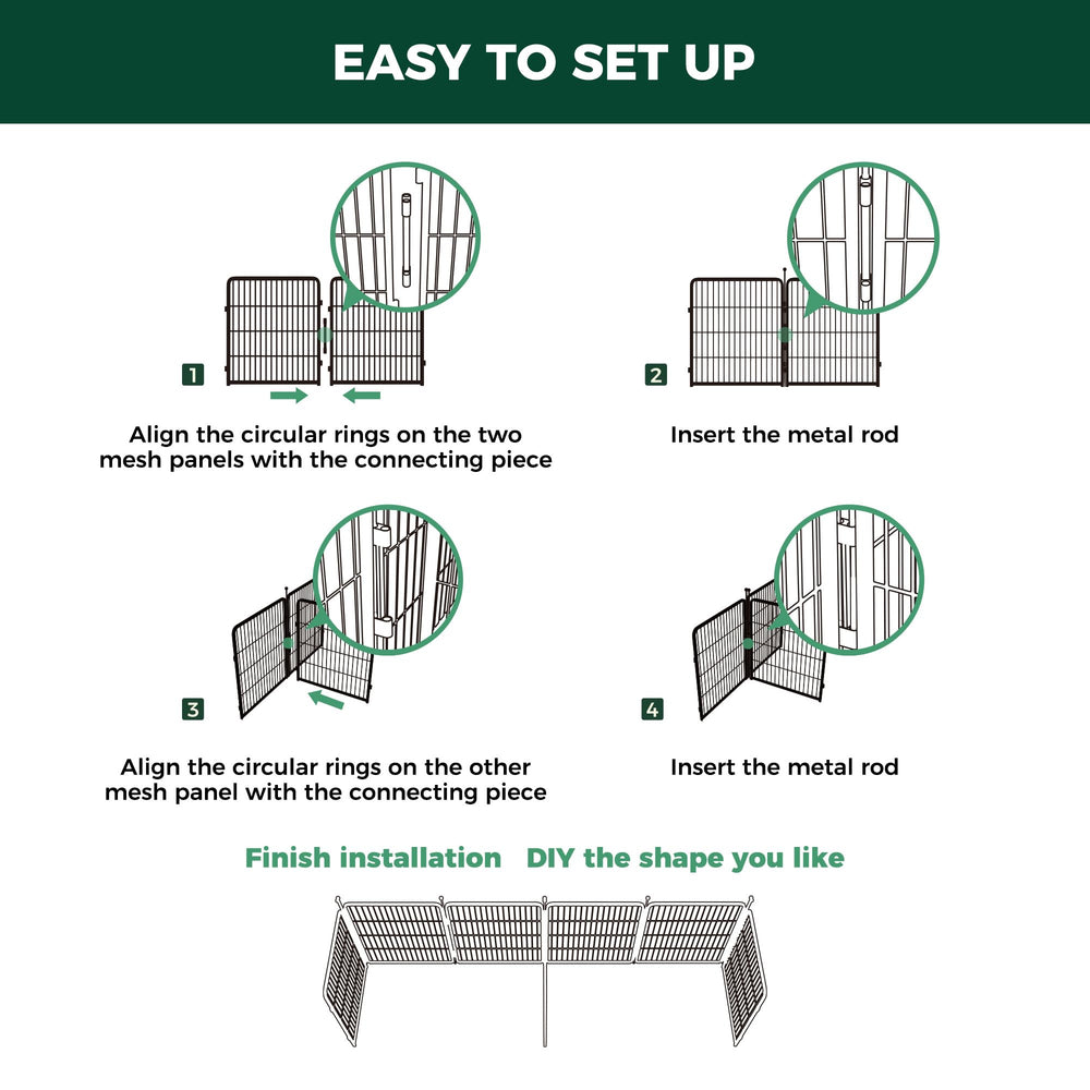 FXW Playpen Connector easy-install no-tools design supports fast adjustments.