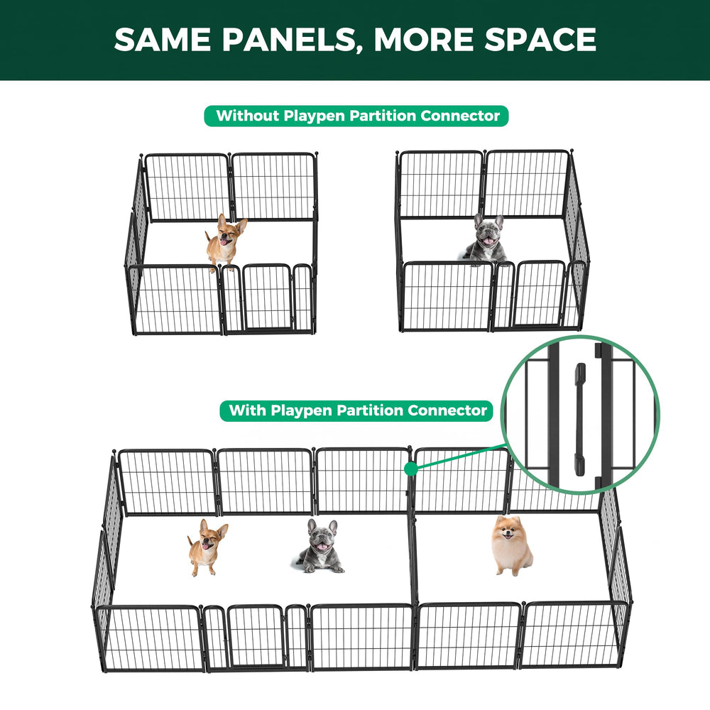 FXW Playpen Connector three-panel-link highlights expanded play area options.