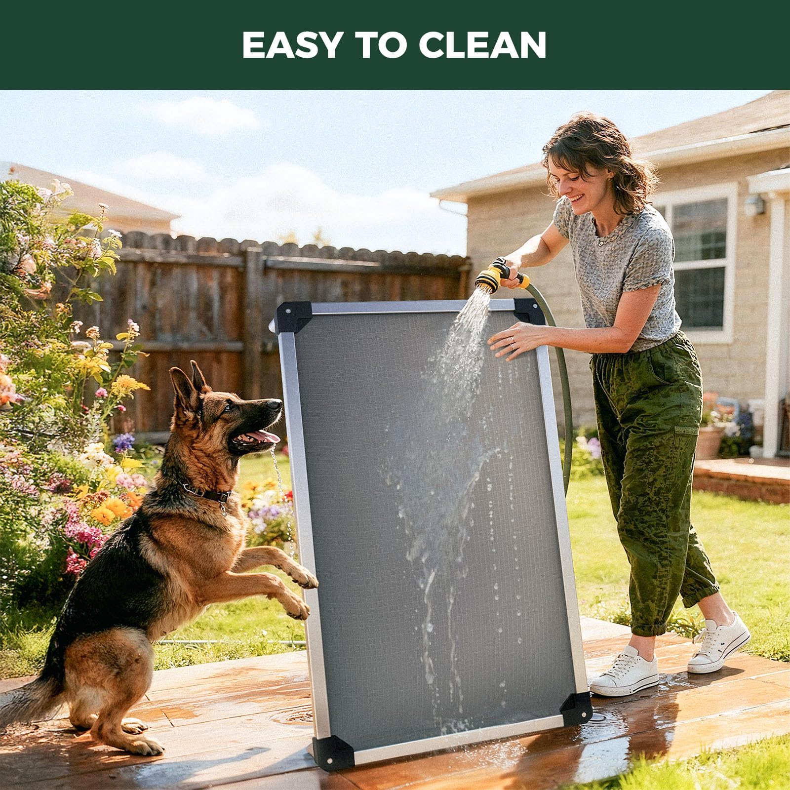 FXW TitanNest easy-wipe frame and pad surface.