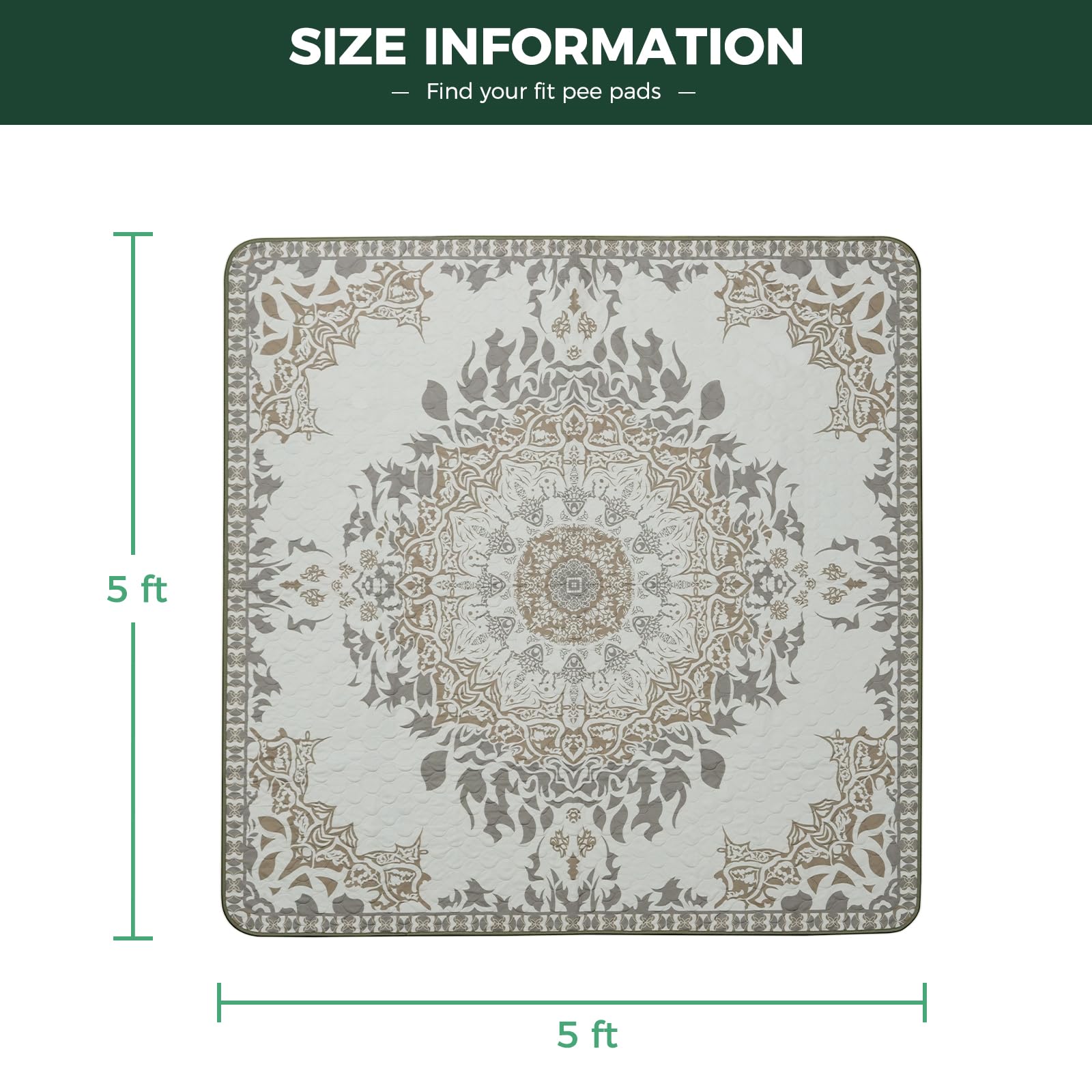 FXW Washable Pee Pad is reusable for 100+ uses, reducing waste and cost.