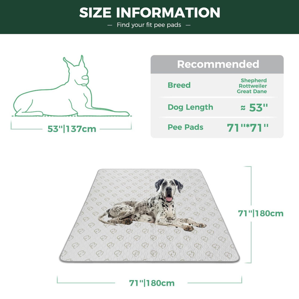 FXW Washable Pee Pad waterproof layer closeup highlights leak protection for floors.