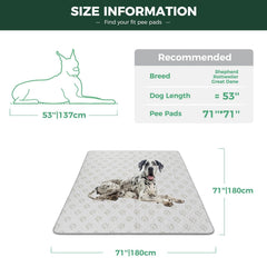 FXW Washable Pee Pad waterproof layer closeup highlights leak protection for floors.