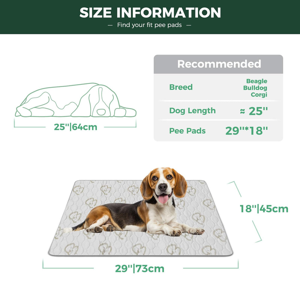 FXW washable pee pad – waterproof-tpu layer locks in liquid