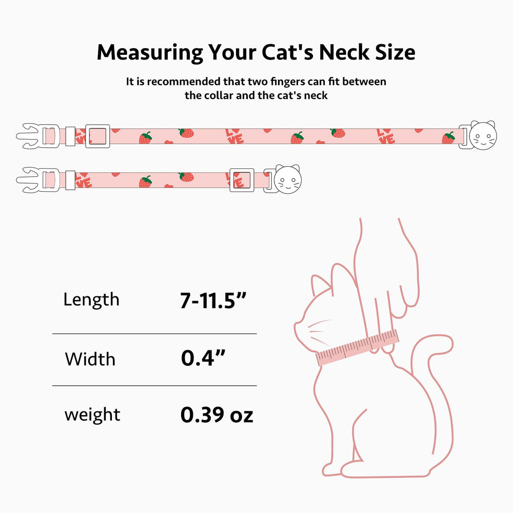 FYEQYAOU cat collar with bell helps locate a curious cat indoors and outdoors.