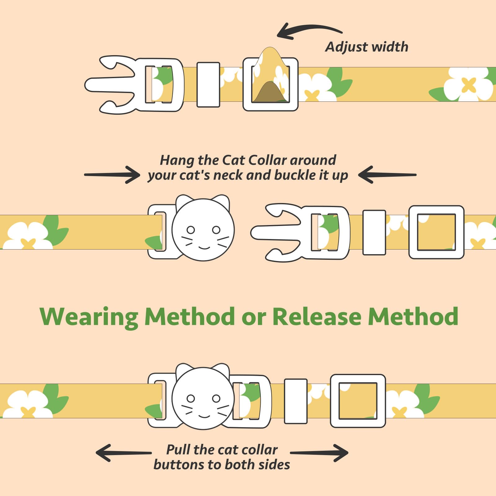FYEQYAOU hand washable collar for easy cleaning