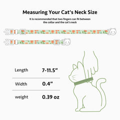FYEQYAOU safety breakaway buckle cat collar ensures quick release to prevent tangling.