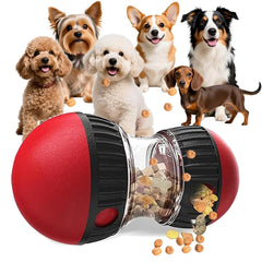 fyfracing interactive treat-dispensing toy ball front view supports mental enrichment during play.
