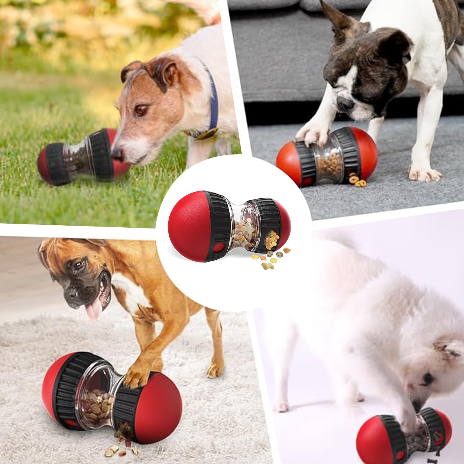 fyfracing interactive treat-dispensing toy dual-exit showcases customizable difficulty for longer engagement.