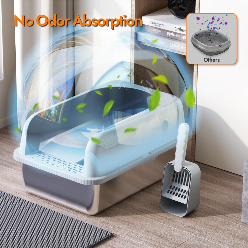 FYLICA-included-litter-scoop showcases ready-to-use care accessories for efficient cleaning.