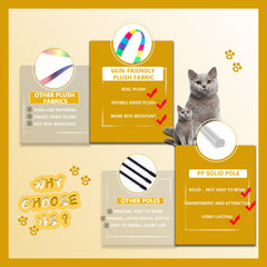 FYNIGO cat wand bell adds attention-grabbing chime