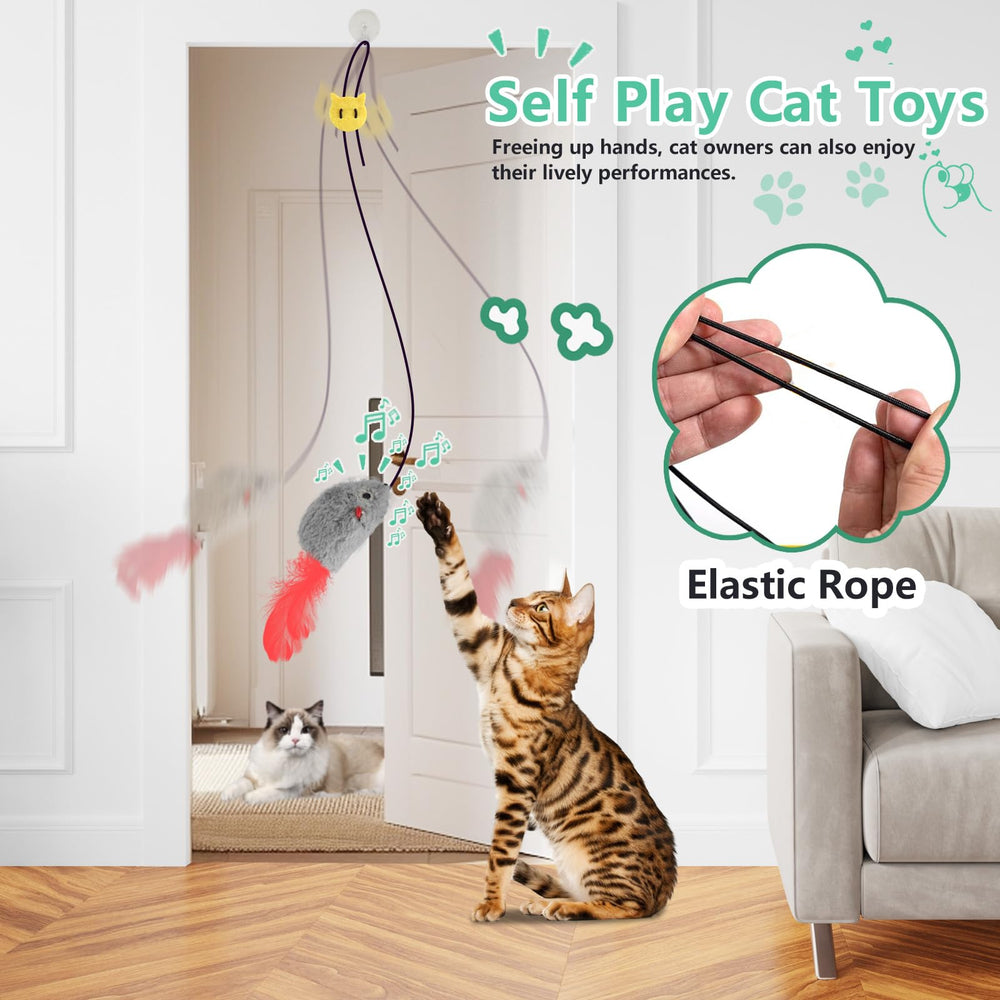 FYNIGO feather-tail-mouse showcases irresistible tactile appeal for hunting-like excitement.