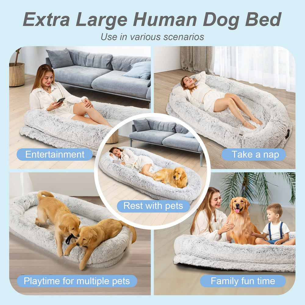 FZGhome Human Dog Bed XL family-friendly design supports shared moments