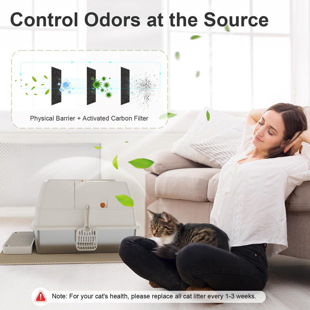 FZGhome top-entry design minimizes scatter and enhances containment.