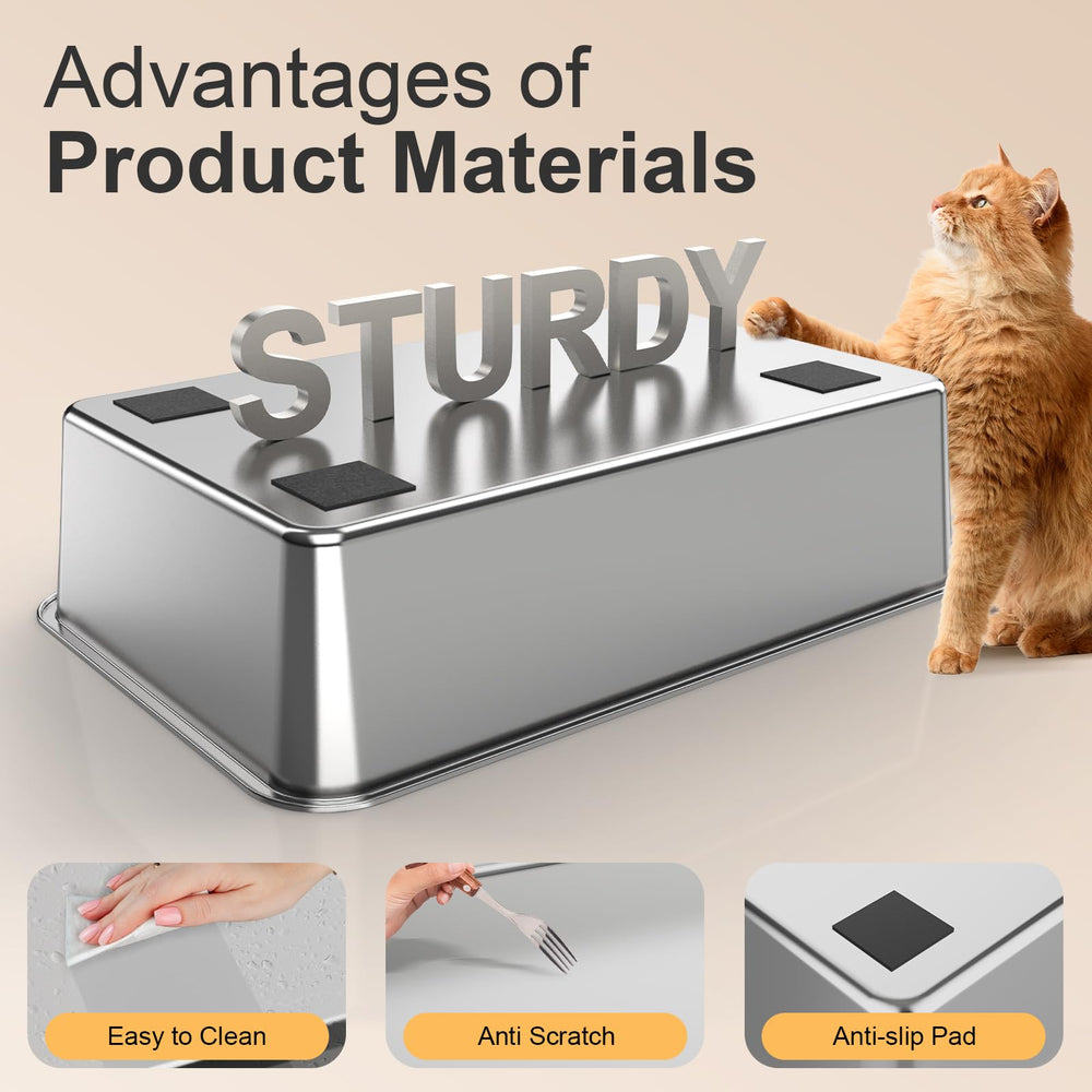 FZGhome high sides prevent litter scatter during active cat use