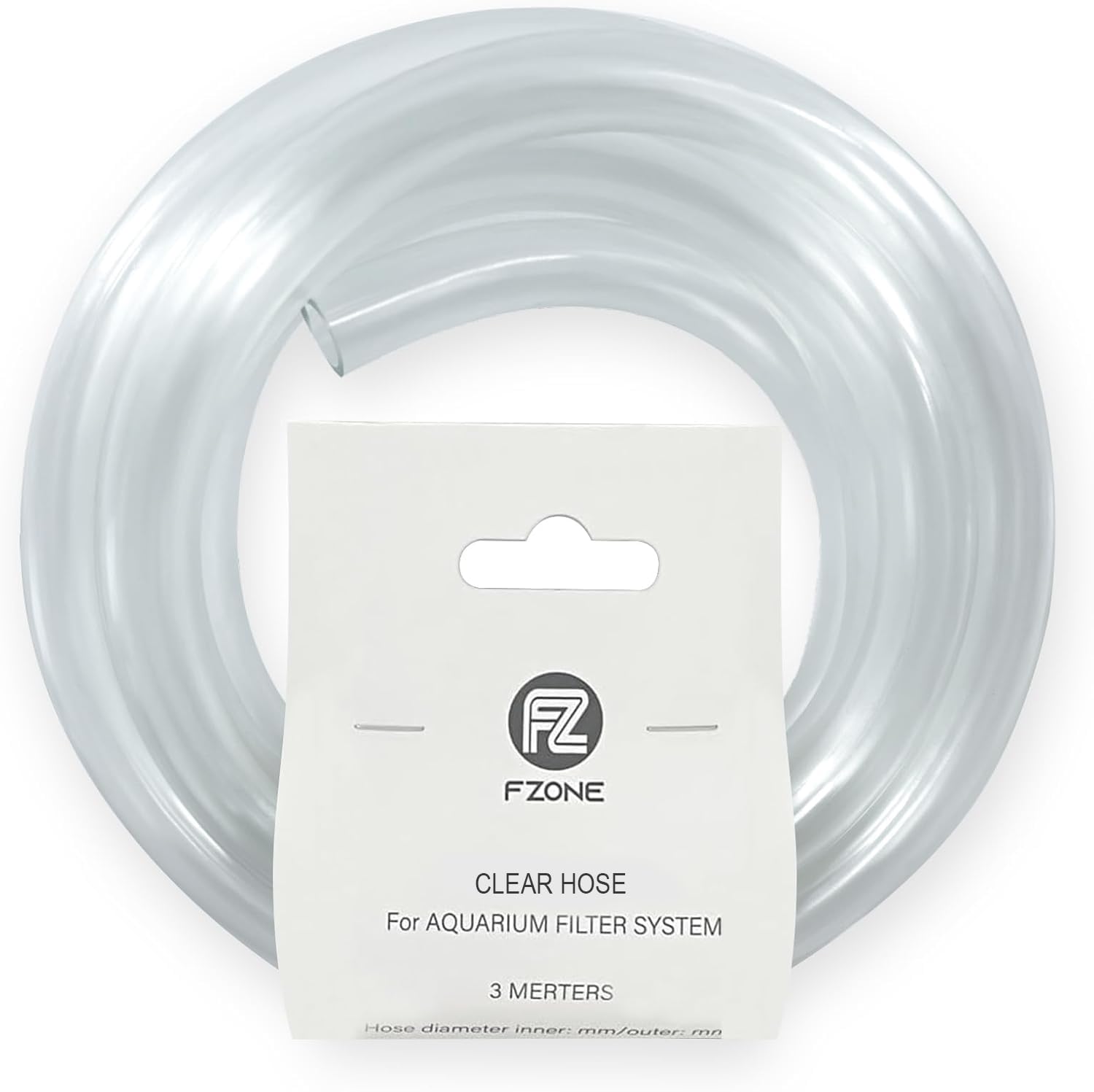 FZONE aquarium tubing 3m clear 5-8 ID for reliable filtration.