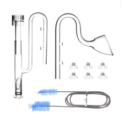 FZONE glass lily pipe skim inflow with auto-adjust keeps the water surface clean.