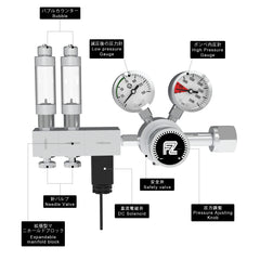 FZONE Pro Series dual blocks with precision needle valves for two tanks