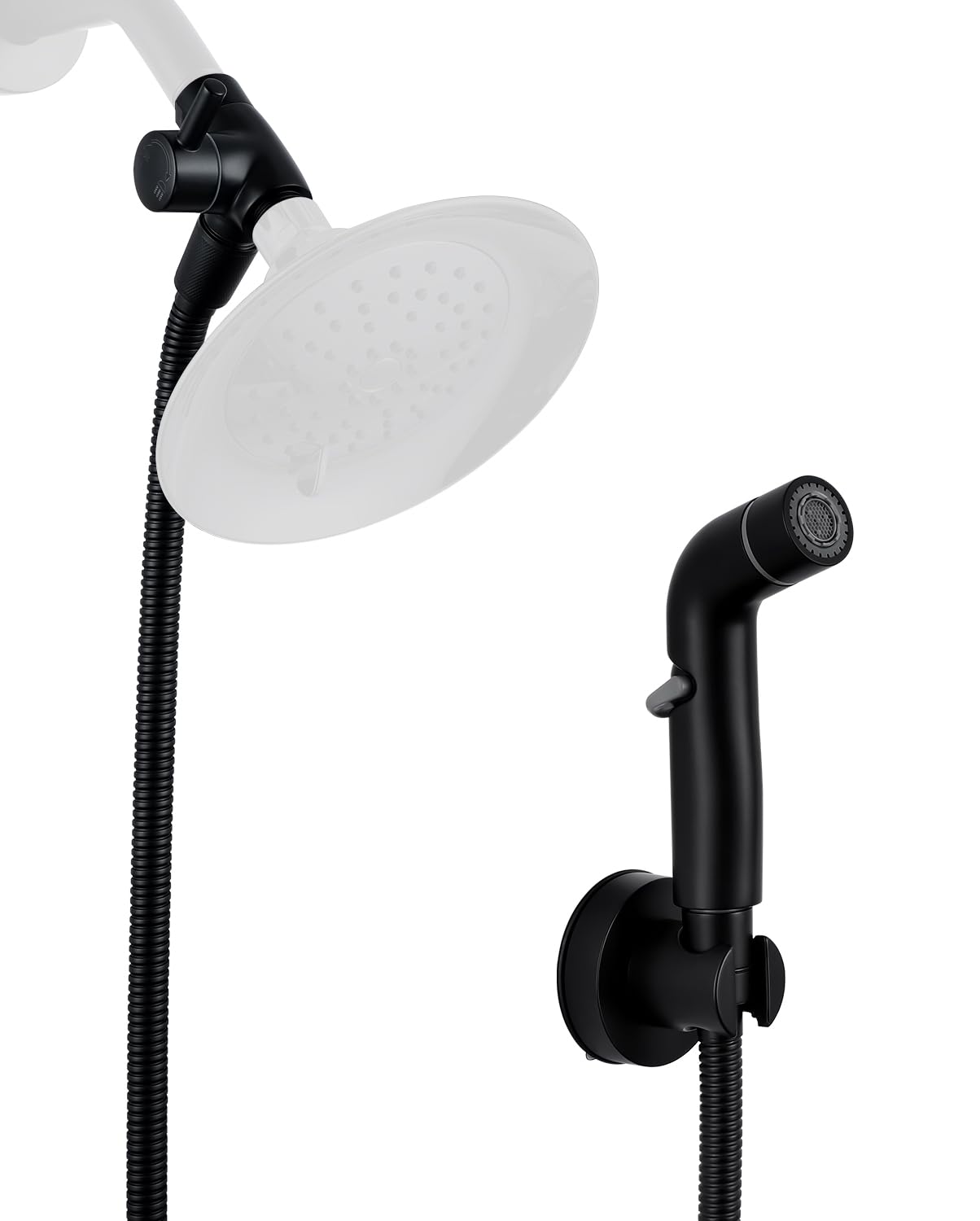 G-Promise dog shower sprayer attachment in matte black for quick dog washing rinse