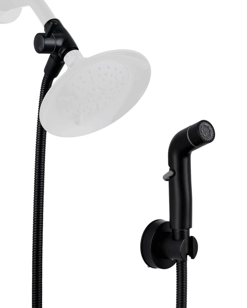 G-Promise dog shower sprayer attachment in matte black for quick dog washing rinse