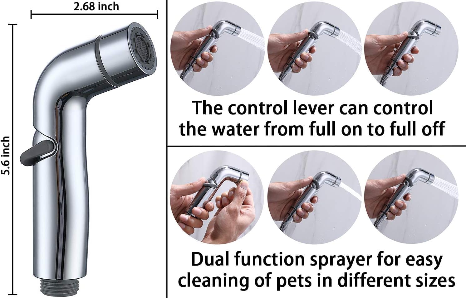 G-Promise metal diverter ensures durable indoor water control.