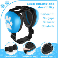 G-RECREATER dog ear muffs memory foam ensure lasting comfort on walks.