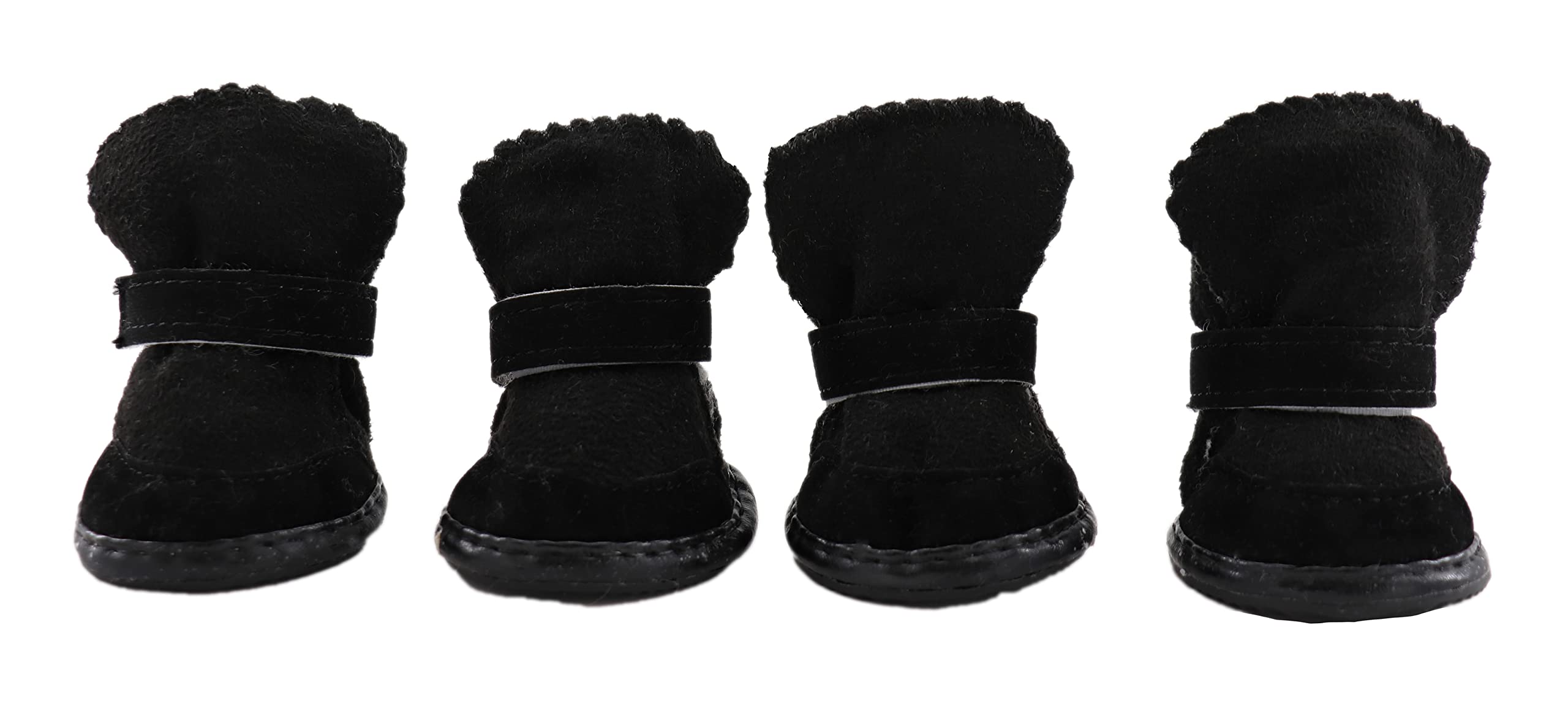GabeFish Puppy Winter Boots closeup fleece lining highlights warmth and comfort.