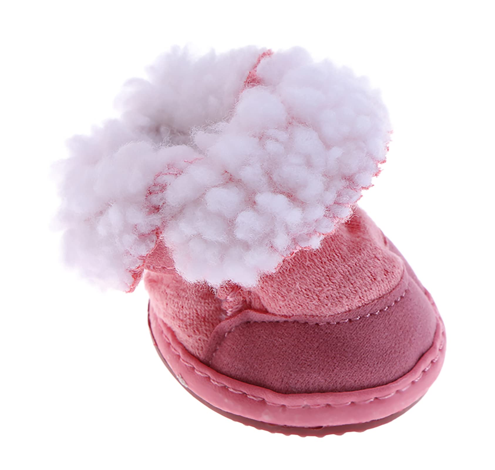 GabeFish pink snow boots size-1 fit, sizing guide visual reference.