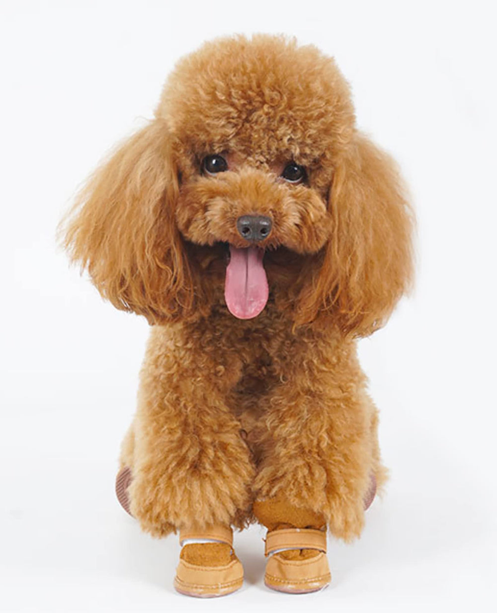 GabeFish puppy boot color brown complements winter gear