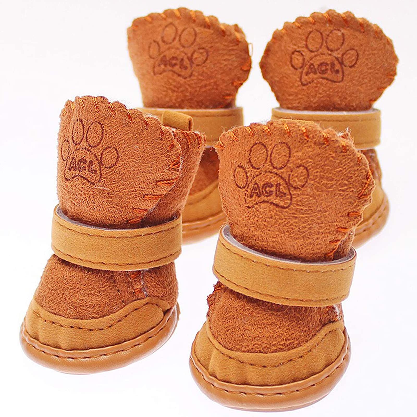 GabeFish puppy boot fleece interior keeps paws warm during cold walks