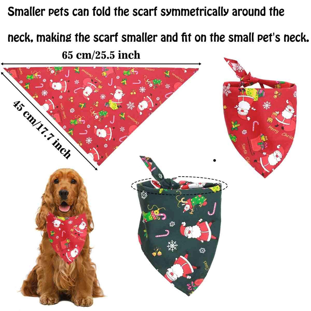 GABraden dog Santa hat front view shows soft plush comfort for wearing.