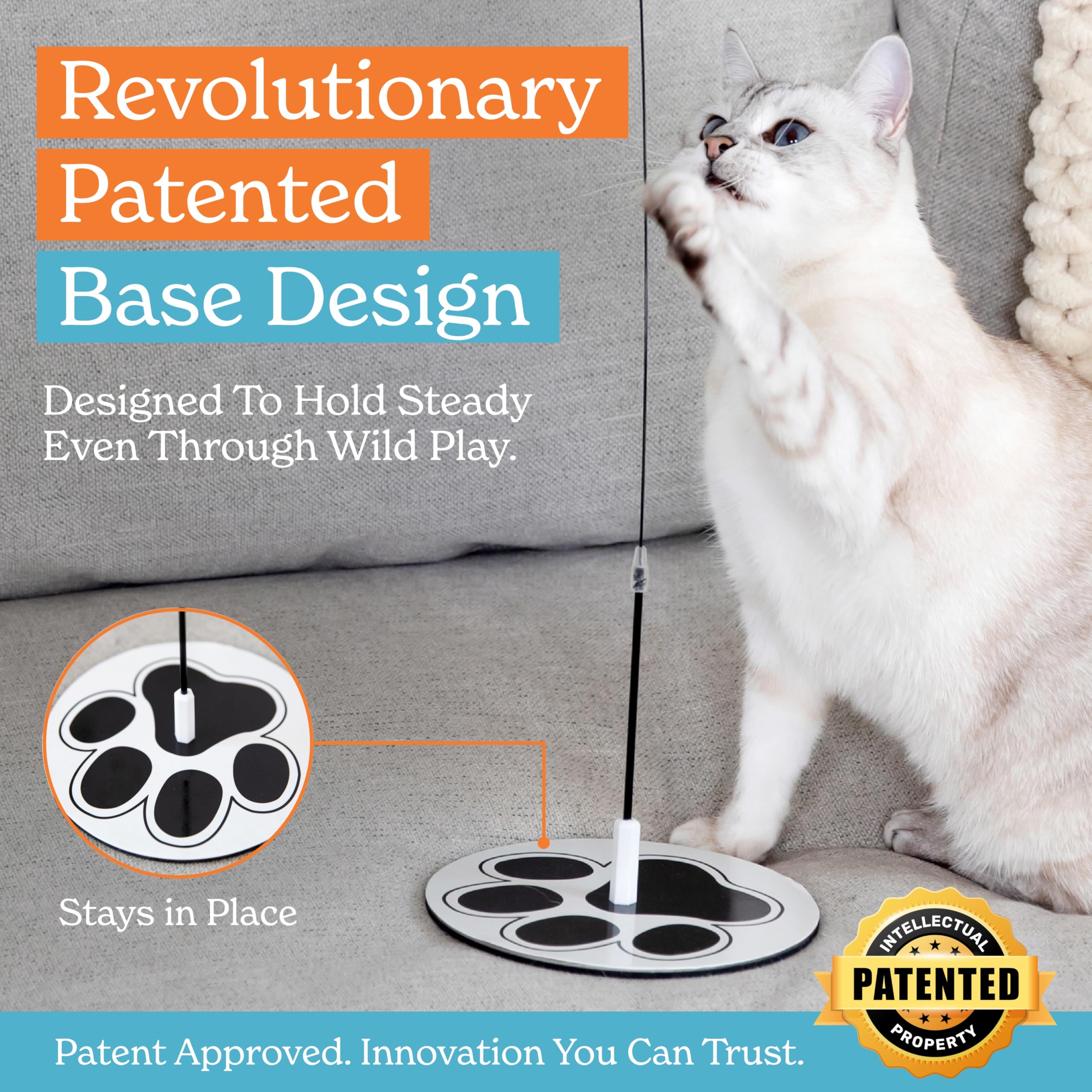 GADGETSOLOGY 18pcs cat toys with suction-cup for versatile mounting