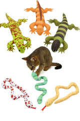 Gadgetsology cat toy snake 24 inch full length encourages energetic indoor play and full-body movement