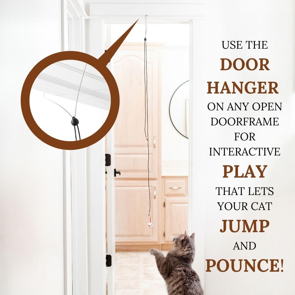 GADGETSOLOGY Cat Toys Set window-play option supports solo indoor activity