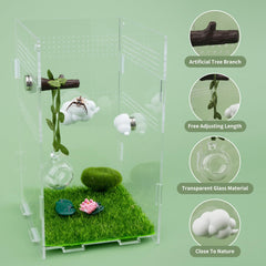 GAGILAND tree branch green rope enables natural hanging display
