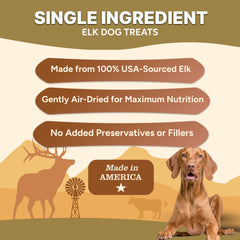 Gaines Family Farmstead Elk Chips air-dried process preserves nutrients.
